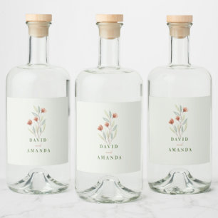 Vattenfärgslådor Pastellkrita, Grönt Spritflaskor Etikett