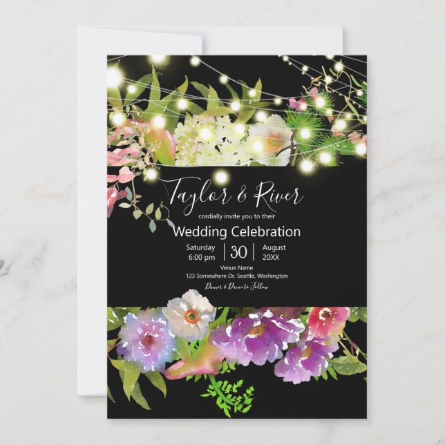 Vattenfärgslådor, sommarvåning och Ljus Inbjudningar (Framsida)