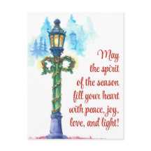 Vattenfärgslampa efter sluten jul