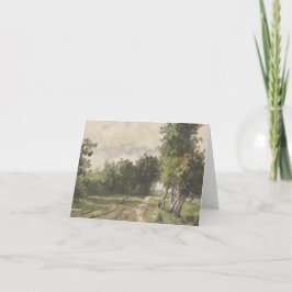 Vattenfärgslandskap Väg - konstant Troyon Anteckningskort