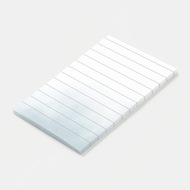 Vattenfärgslängd Post-it Block (Vinklad)