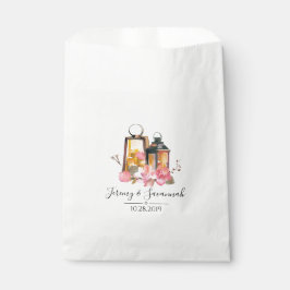 VattenfärgsLanternor Blommigt Bröllop