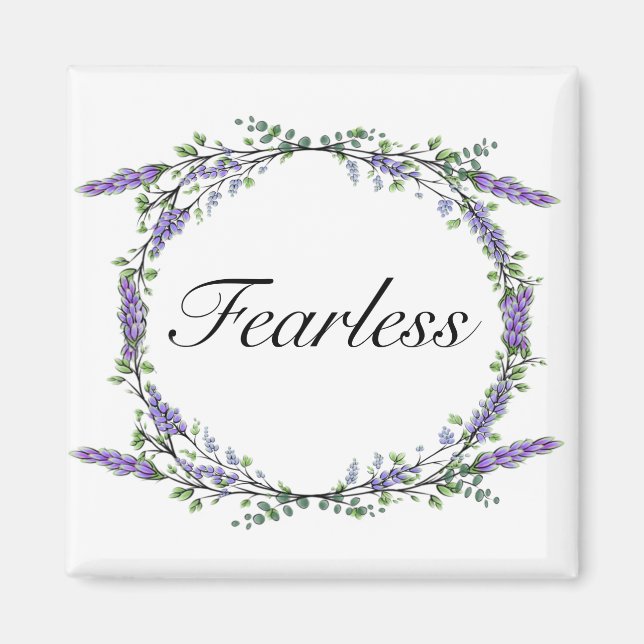 Vattenfärgslavender eucalyptus bohobotaniska magnet (Framsidan)