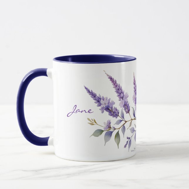 Vattenfärgslavender Mugg (Vänster)