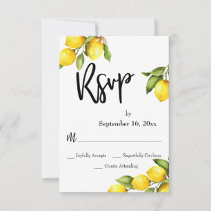 Vattenfärgslemoners OSA Typografi Kort