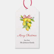 Vattenfärgslemonger med God jul