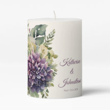 VattenfärgsLila Flower Bouquet-Bröllop-