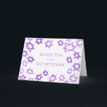 VattenfärgsLila Stars MAZEL TOV Pub Bat mitzvah Kort<br><div class="desc">Perfekt roligt MAZEL TOV-kort som ska skickas för bat mitzvah, pub mitzvah eller andra judiska firande! Hand gjorde vattenfärgsgrafik åt dig på framsidan och på insidan. FULLT ANPASSADE! Klicka på "Anpassa" ovan om du vill redigera texten. Klicka på "Redigera med verktyg" för att justera typsnitt, färg och placeringar. Utformningen är...</div>