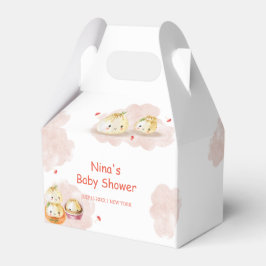 Vattenfärgsliten liten dupling Mushroom Baby Showe Presentaskar
