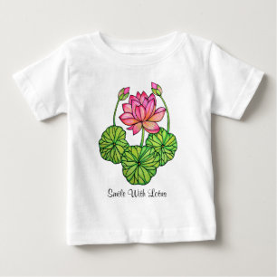 VattenfärgsLotus med Buds & Löv Rosa Tröja
