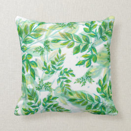 VattenfärgsLöv Kudde