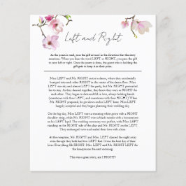 VattenfärgsMagnolia Lämnat och Höger Möhippa Game Flygblad