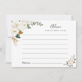 vattenfärgsmagnolia och blommigt för rosa rådkort