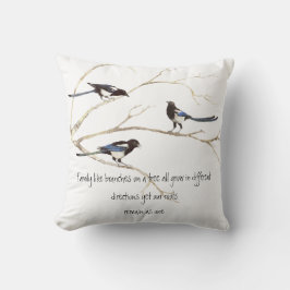 VattenfärgsMagpie-familjens animaliska art Kudde
