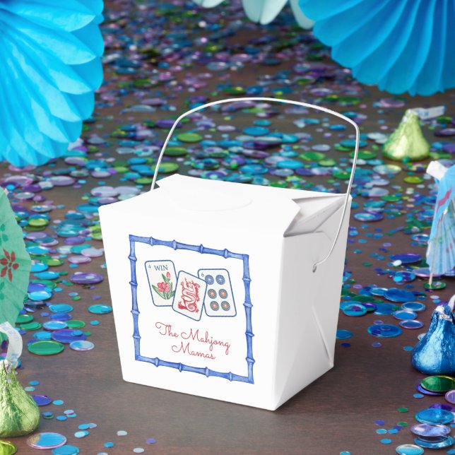 VattenfärgsMahjong Tiles & Bows-hölje Presentaskar (Part)