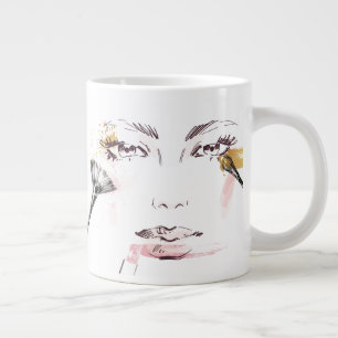 VattenfärgsMakeup Ansikte Jumbo Mugg