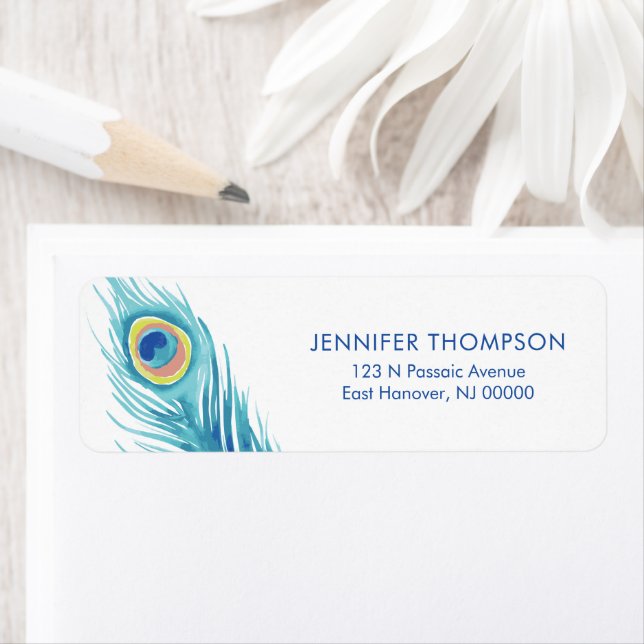 Vattenfärgsmålarduk Returadress Etikett (Insitu)