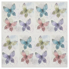 Vattenfärgsmällor Tyg