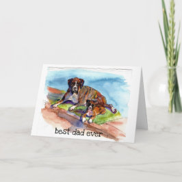 vattenfärgsmålning 2 boxar, pr och valp, sputz kort