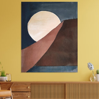 Vattenfärgsmålning för konstnärlig abstrakt canvastryck