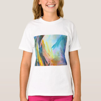 Vattenfärgsmålning för konstnärlig abstrakt t shirt