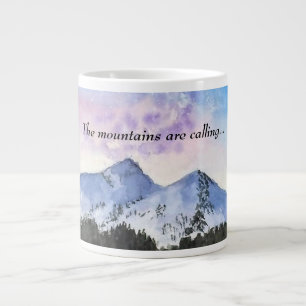 Vattenfärgsmängar kaffe mugg jumbo mugg