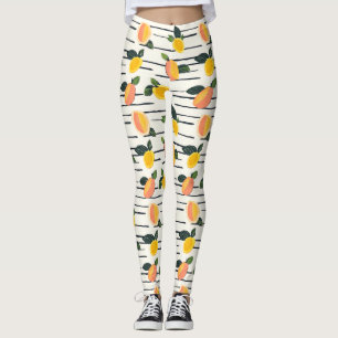 Vattenfärgsmasken Mönster med Grönt Löv (2) Leggings