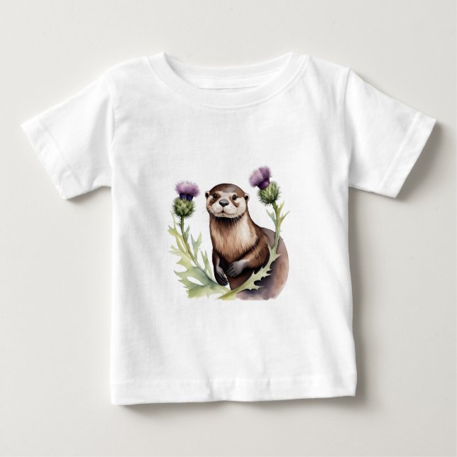Vattenfärgsmassa och flaskor t shirt (Framsida)