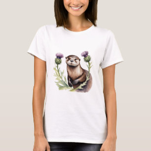 Vattenfärgsmassa och flaskor t shirt