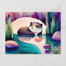 Vattenfärgsmassa, vykort för postkorsning