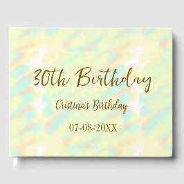 Vattenfärgsmätare för orange i gulten lycklig gästböcker