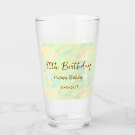 Vattenfärgsmätare för orange i gulten lycklig glaskopp