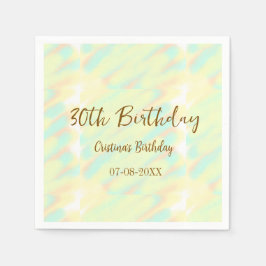 Vattenfärgsmätare för orange i gulten lycklig pappersservett