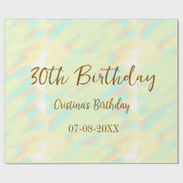 Vattenfärgsmätare för orange i gulten lycklig presentpapper