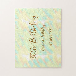 Vattenfärgsmätare för orange i gulten lycklig pussel