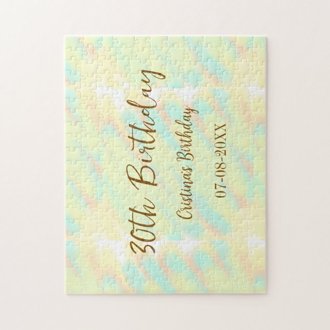 Vattenfärgsmätare för orange i gulten lycklig pussel (Vertikal)