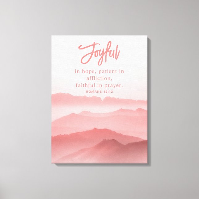 Vattenfärgsmedelmåttig liggande bibelkant canvastryck (Framsida)