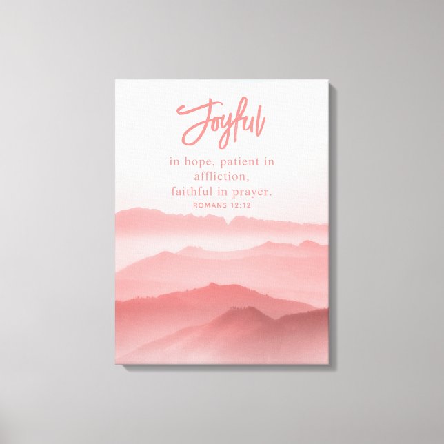 Vattenfärgsmedelmåttig liggande bibelkant canvastryck (Framsida)