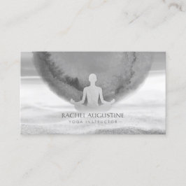 VattenfärgsMeditation Yoga Instructor Zen OM-tecke Visitkort