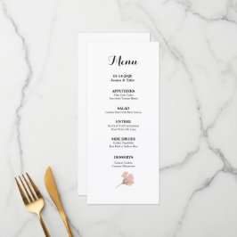 Vattenfärgsmeny Bröllop eller Händelsemeny Meny