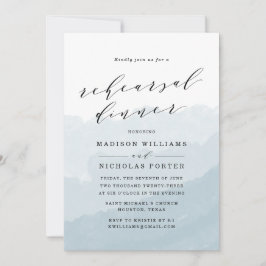 Vattenfärgsmeny | Inbjudan till repetitionsmiddag