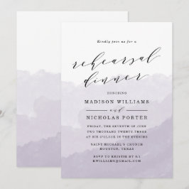 Vattenfärgsmeny | Inbjudan till repetitionsmiddag