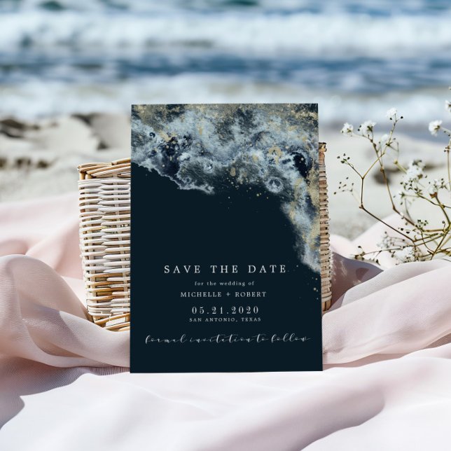 Vattenfärgsminialistiskt Vinkart foto Spara datum Inbjudningar (Skapare uppladdad)