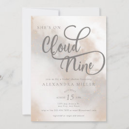 Vattenfärgsmoln | Modern Möhippa för Trendig Inbjudningar