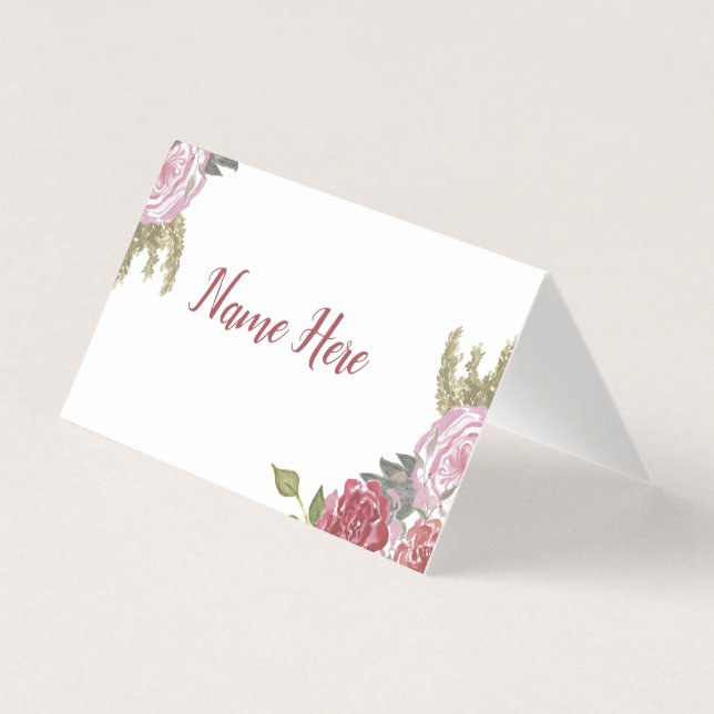 Vattenfärgsmonteringskort Ro Kort (Framsida)