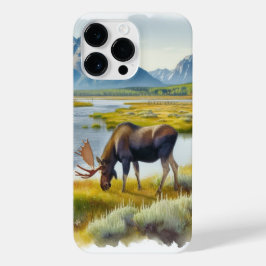 Vattenfärgsmoose AI Art Phone Case