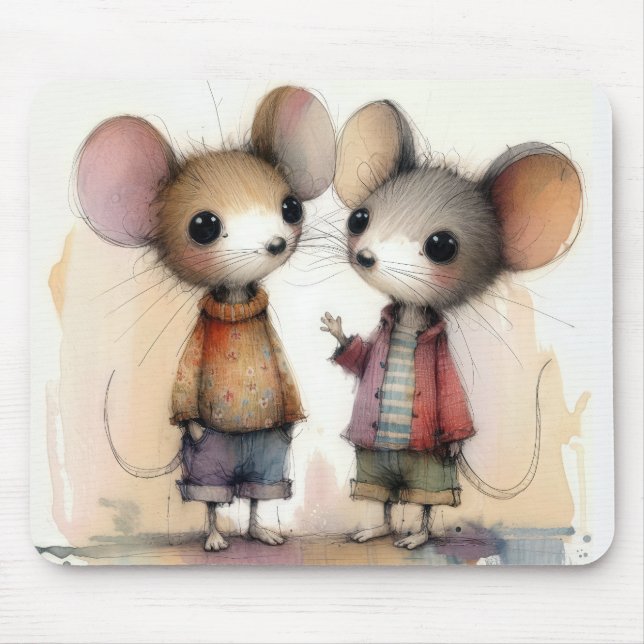 Vattenfärgsmöss Musmatta (Framsidan)