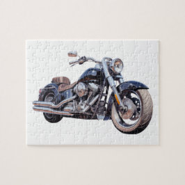 Vattenfärgsmotorcykel Pussel