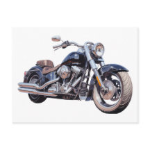 Vattenfärgsmotorcykel