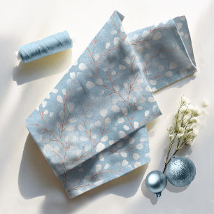 Vattenfärgsmuts Dusty Blue/Copper ID726 Tyg